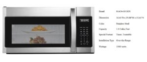 Microwave Oven with Exhaust Hood