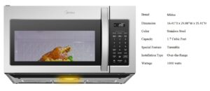 Microwave Oven with Exhaust Hood