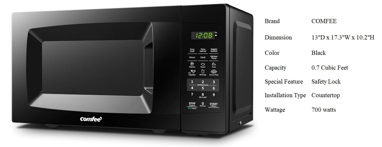 COMFEE' EM720CPL-PM Countertop Microwave