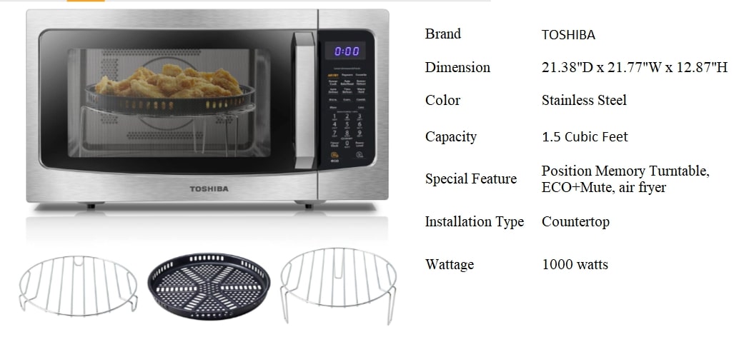 TOSHIBA ML-EC42P(SS) Microwave Convection Oven